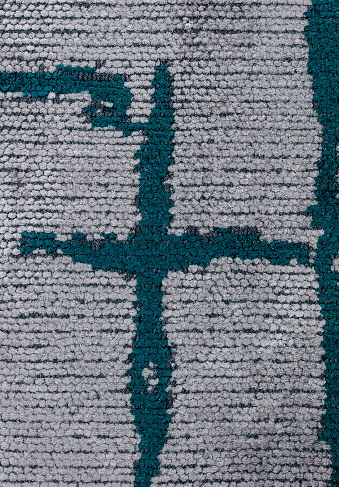 Mark Dark Turquoise - Light Grey Rug