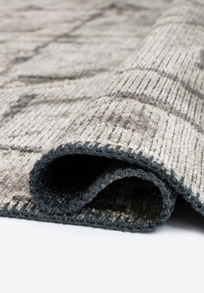 Mark Dark Grey - Cream Rug