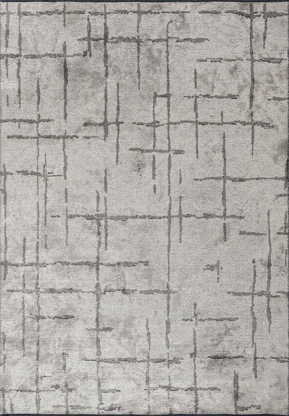 Mark Dark Grey - Cream Rug