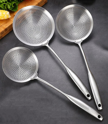 304 Stainless Steel Skimmer Strainer Colander