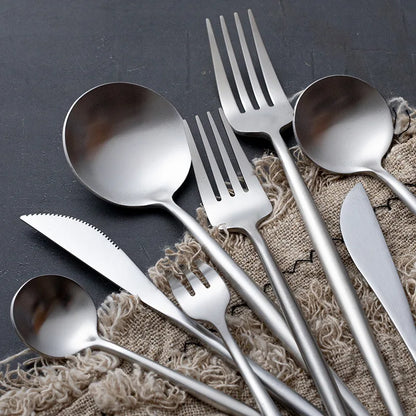 Stainless Steel Knife, Fork and Spoon Tableware