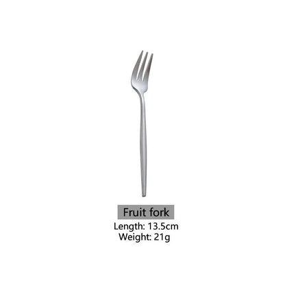 Stainless Steel Knife, Fork and Spoon Tableware