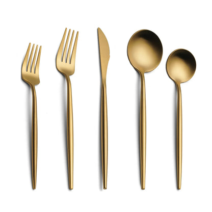 Stainless Steel Knife, Fork and Spoon Tableware