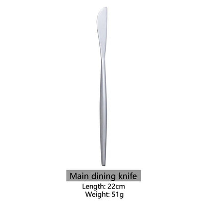 Stainless Steel Knife, Fork and Spoon Tableware