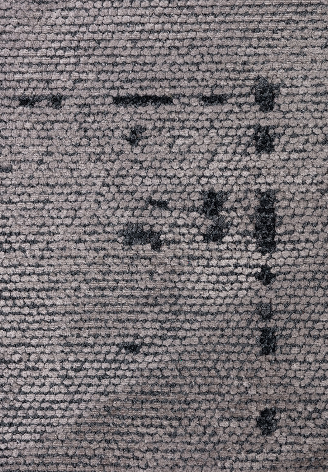 Space Light Grey - Matte Black Rug