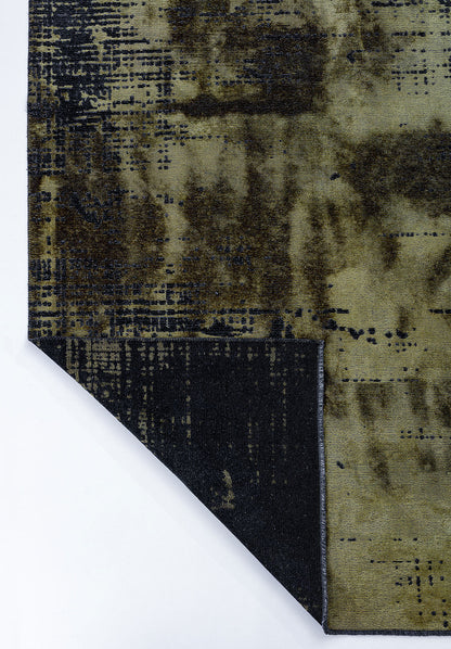 Space Green - Matte Black Rug