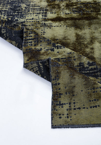 Space Green - Matte Black Rug