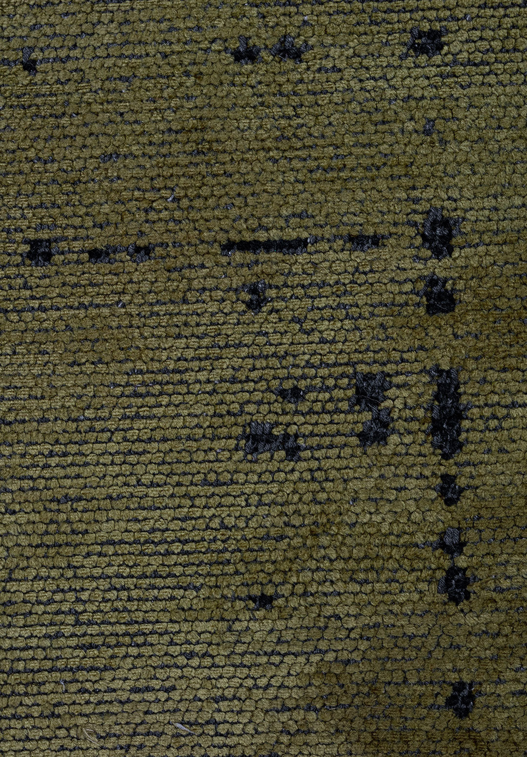 Space Green - Matte Black Rug