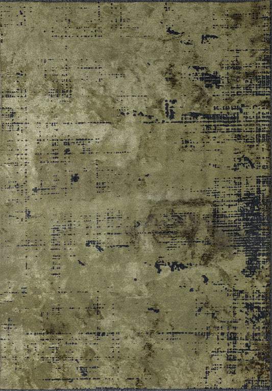 Space Green - Matte Black Rug
