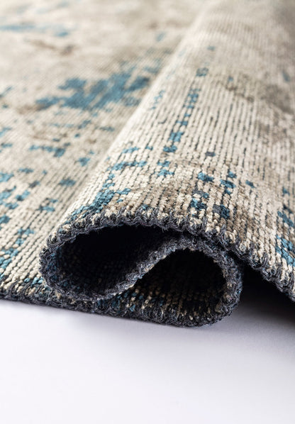 Space Beige - Petrol Rug