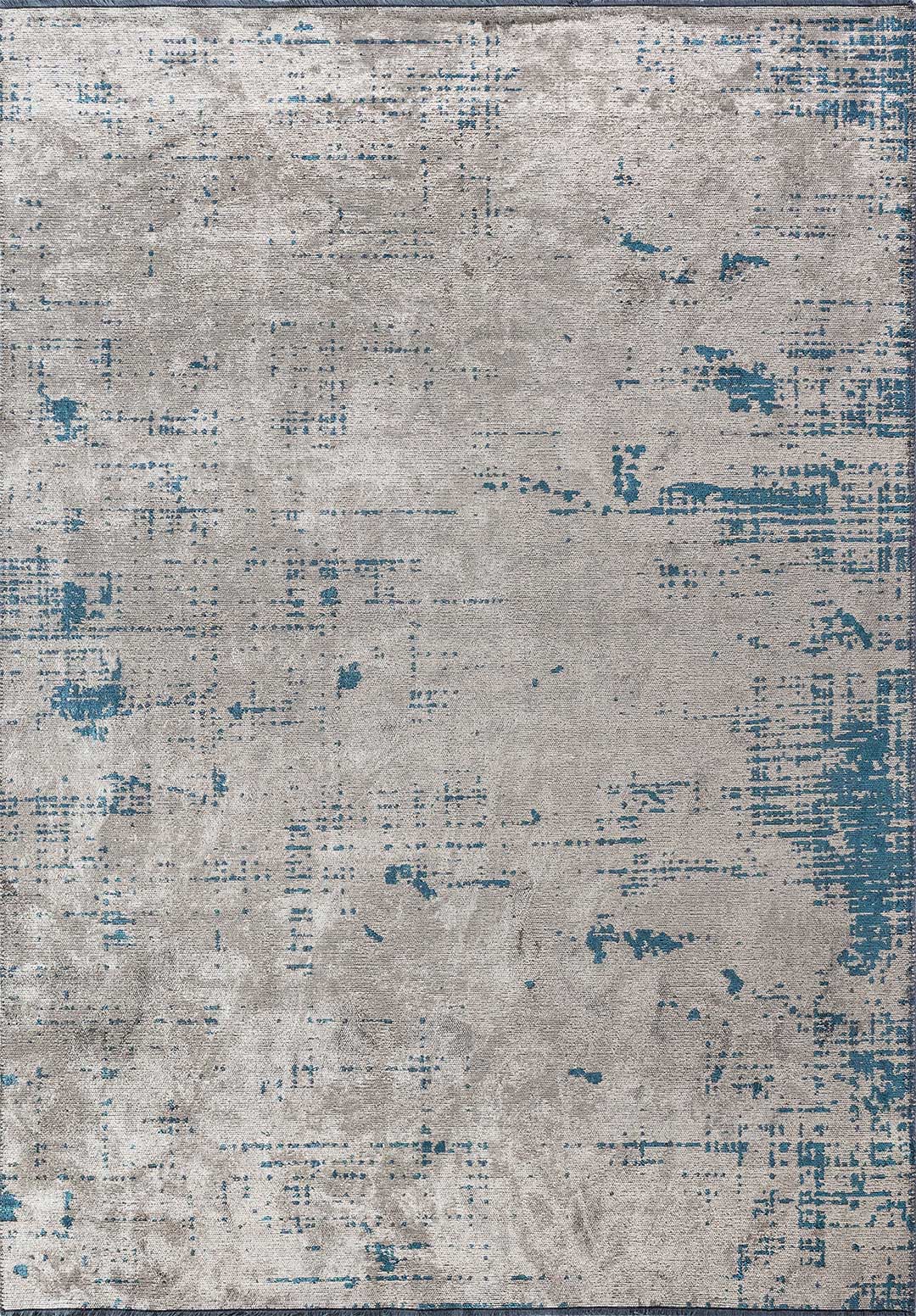Space Beige - Petrol Rug