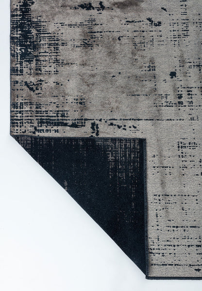 Space Beige - Matte Black Rug