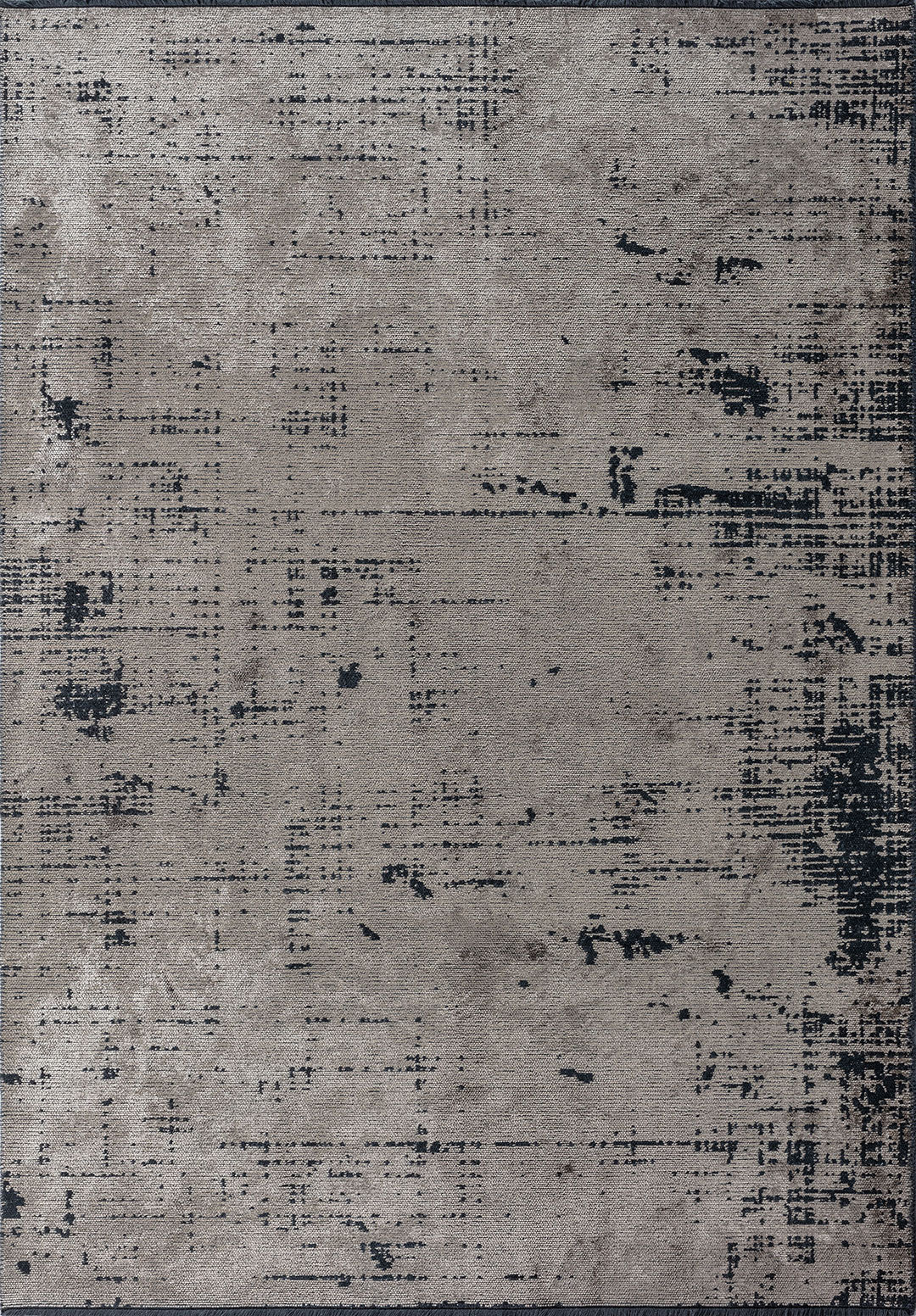 Space Beige - Matte Black Rug