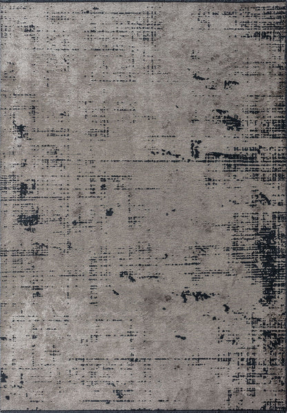 Space Beige - Matte Black Rug