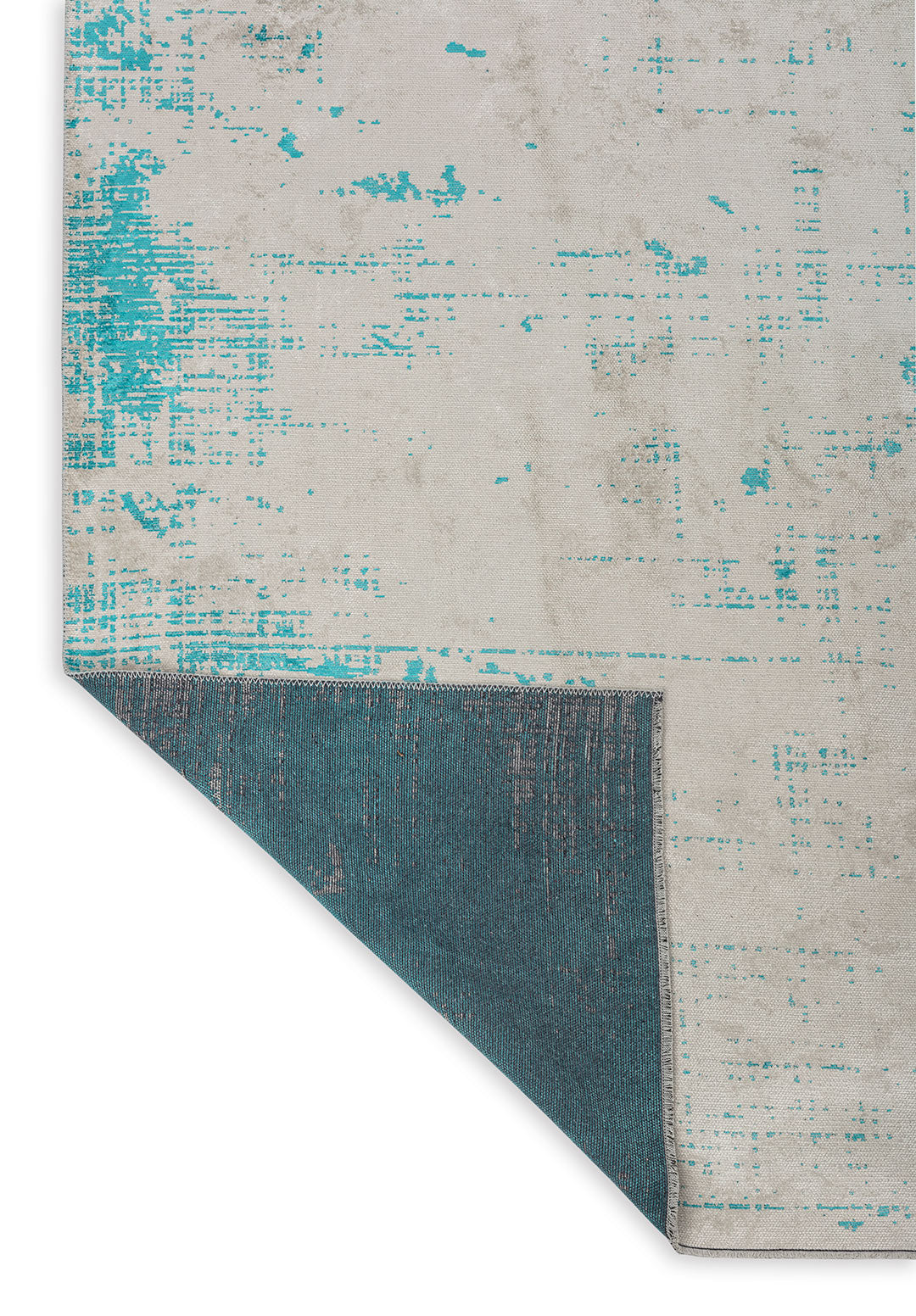 Space White - Turquoise Rug