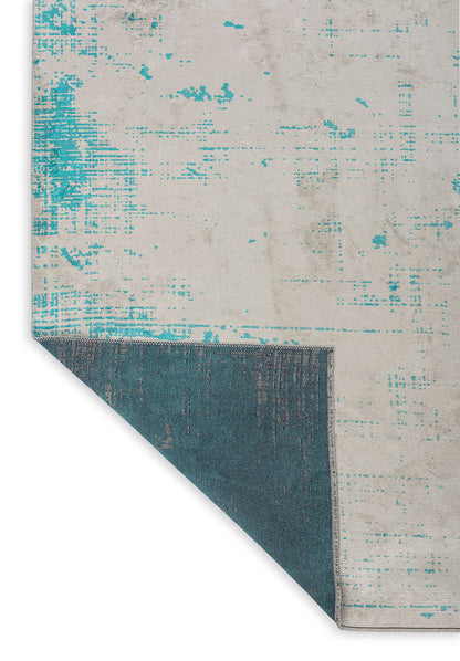 Space White - Turquoise Rug