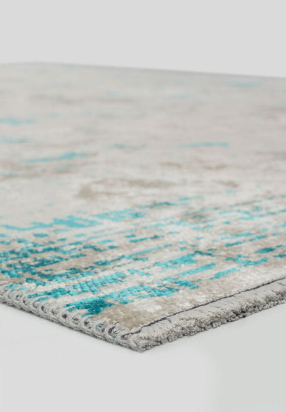 Space White - Turquoise Rug