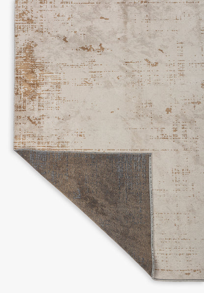 Space White - Dark Beige Rug