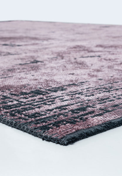 Space Damson - Matte Black Rug
