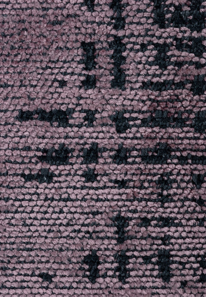 Space Damson - Matte Black Rug