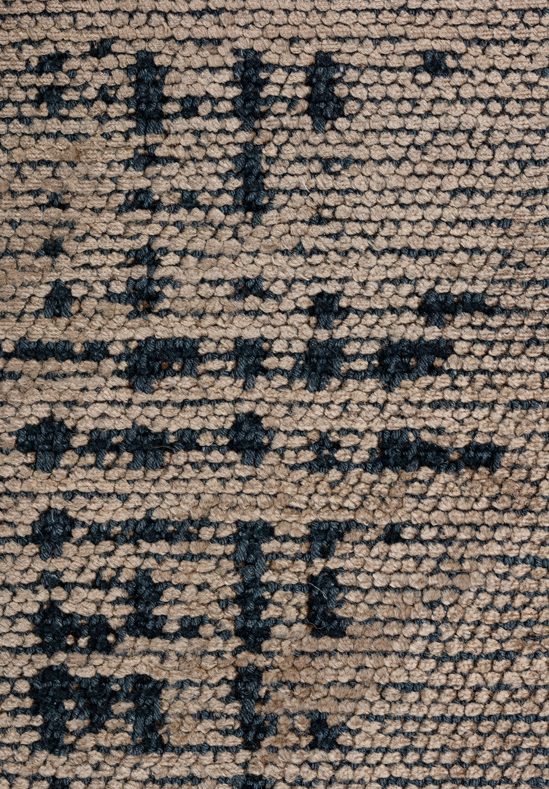Space Dark Beige - Matte Black Rug