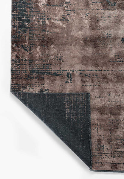 Space Dark Mink - Matte Black Rug