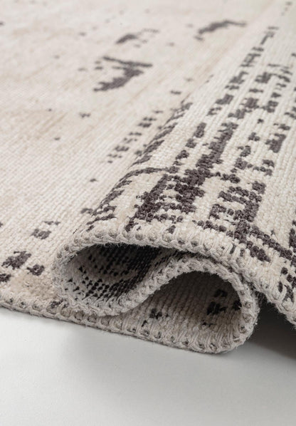 Space Ecru - Charcoal Rug