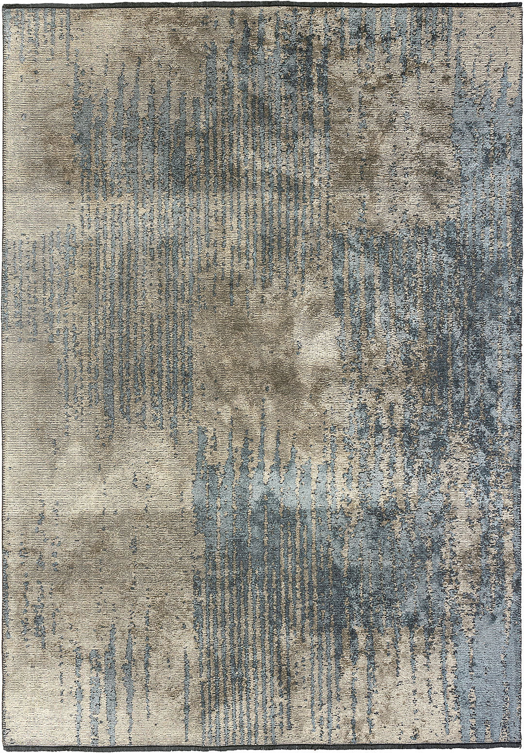 Claw Blue - Beige Rug