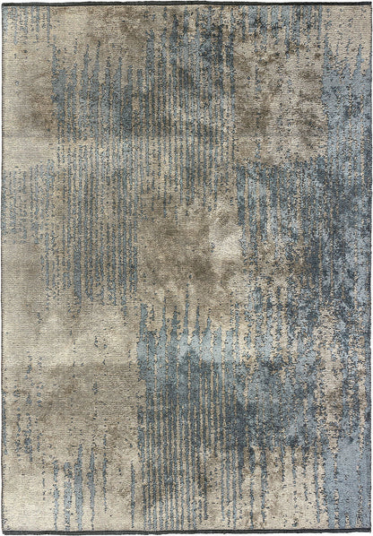 Claw Blue - Beige Rug