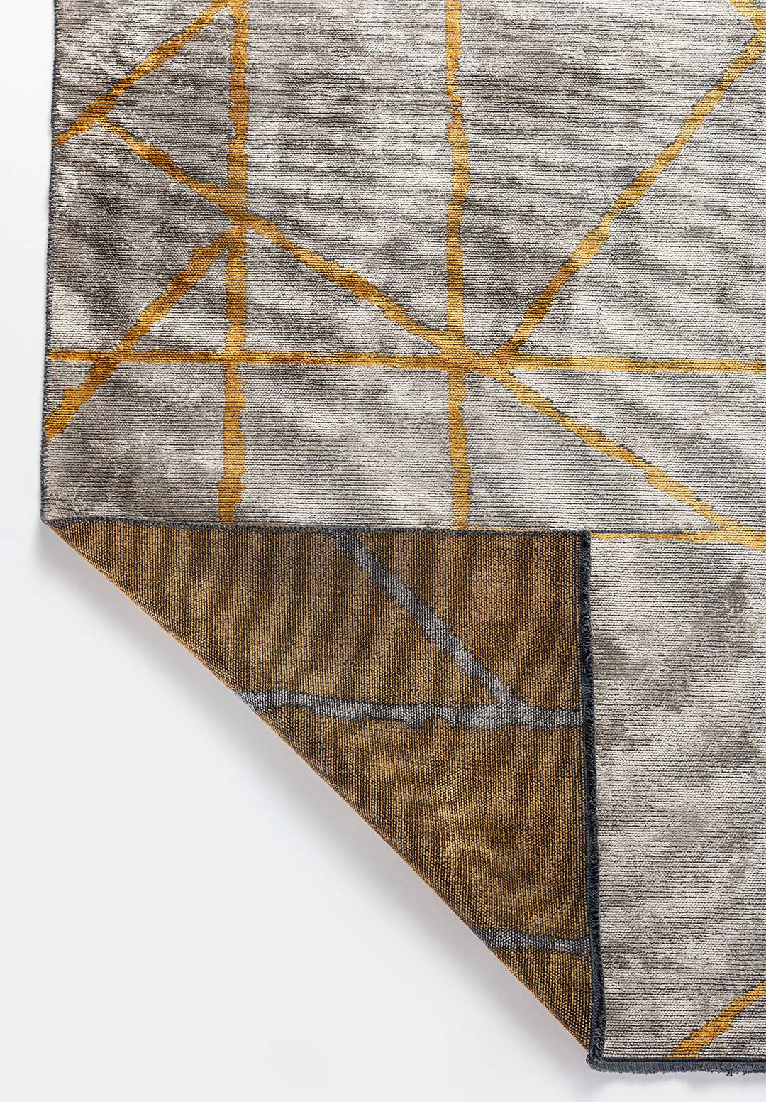 Grid Beige - Mustard Rug
