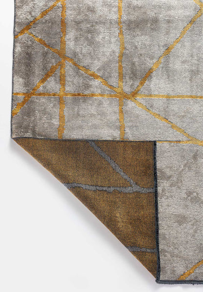 Grid Beige - Mustard Rug