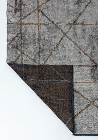 Grid Beige - Mink Rug
