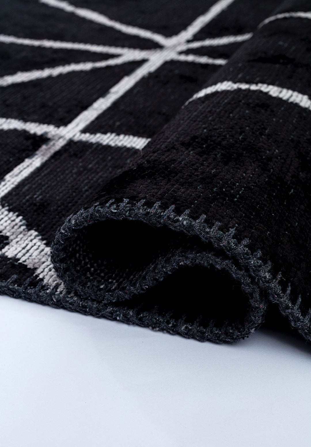 Grid Black - Light Grey Rug