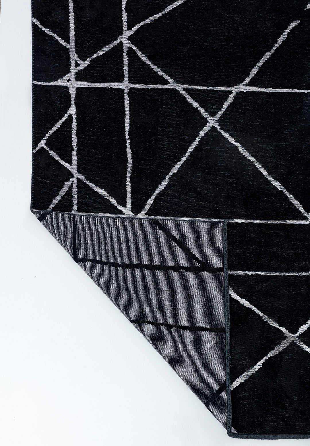 Grid Black - Light Grey Rug