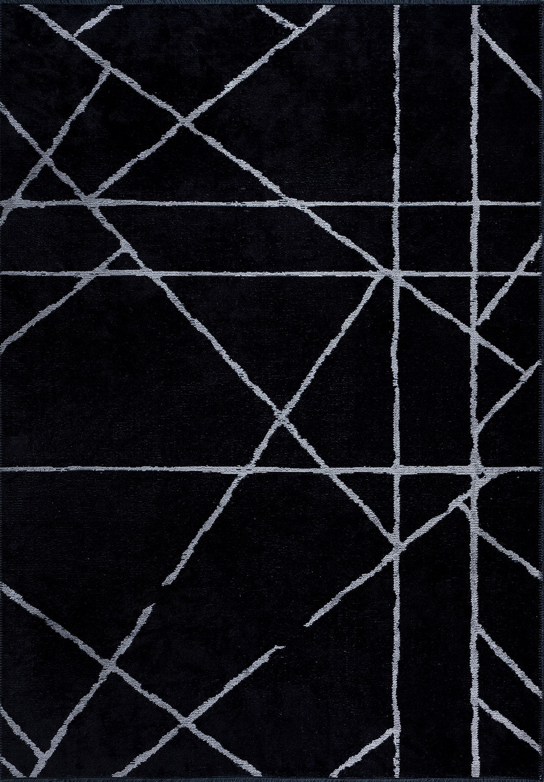 Grid Black - Light Grey Rug