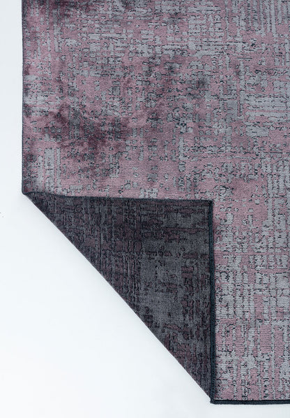 Pixel Damson - Light Grey Rug