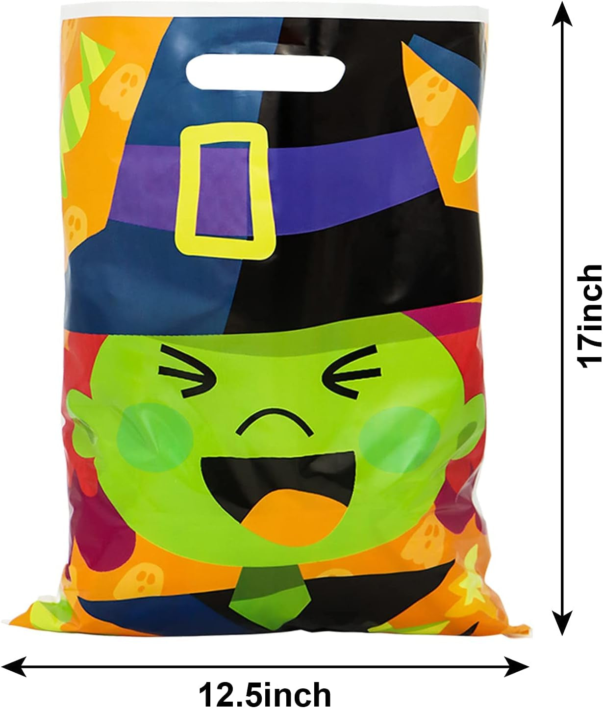 JOYIN 72 Pcs Halloween Treat Bags with 6 Designed Characters, Halloween Plastic Goodie Bags, Halloween Candy Bags, Halloween Trick or Treat Bags for Halloween Snacks Stuffers Party Favor Supplies Multi-Item Party Favor Packs Party Favors Party Supplies Toys & Games