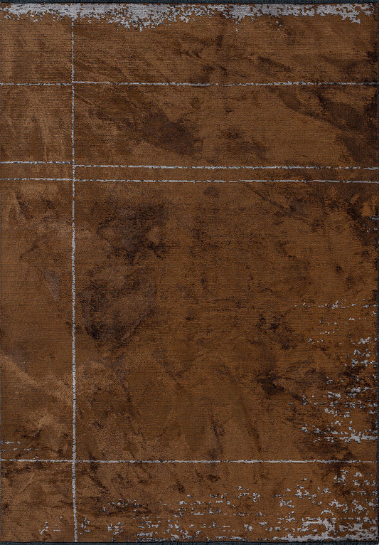 Barber Light Grey - Cacao Rug area carpet area rug carpet Color_Brown Color_Grey coral Material_Cotton & Viscose