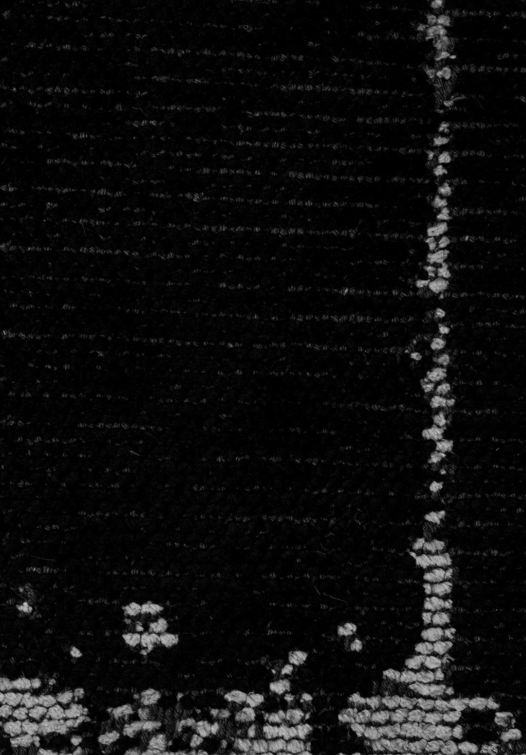Barber Light Grey - Black Rug