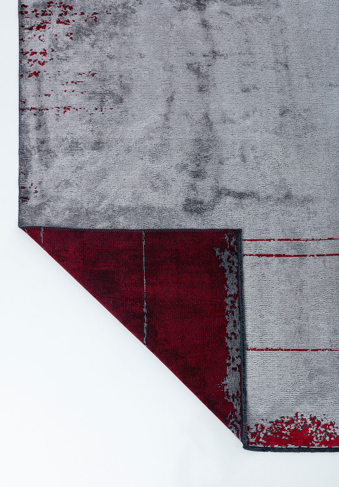 Barber Red - Light Grey Rug