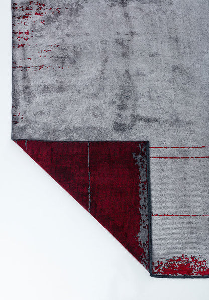 Barber Red - Light Grey Rug