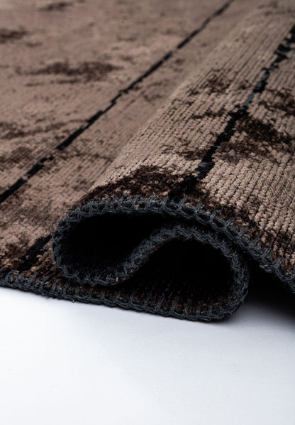 Barber Black - Dark Mink Rug