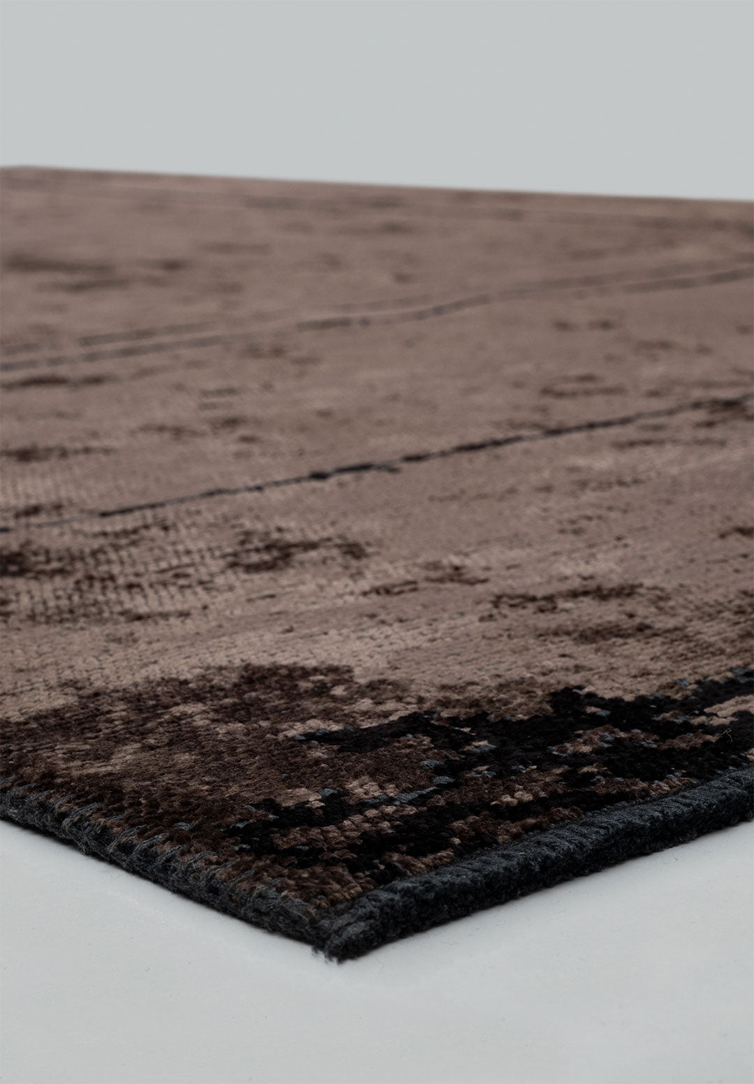 Barber Black - Dark Mink Rug