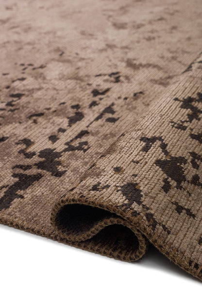 Barber Dark Mink - Black Rug