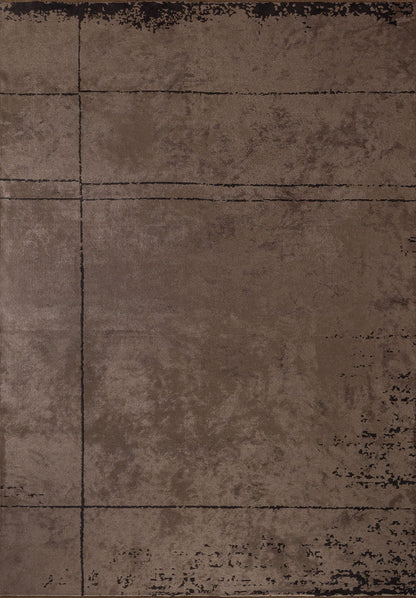 Barber Dark Mink - Black Rug