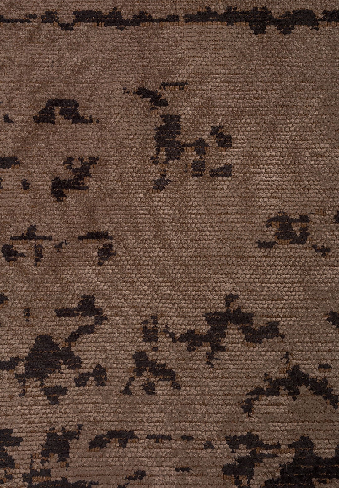 Barber Dark Mink - Black Rug