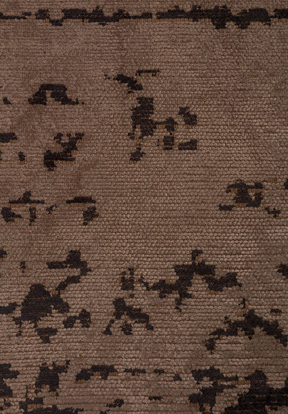 Barber Dark Mink - Black Rug