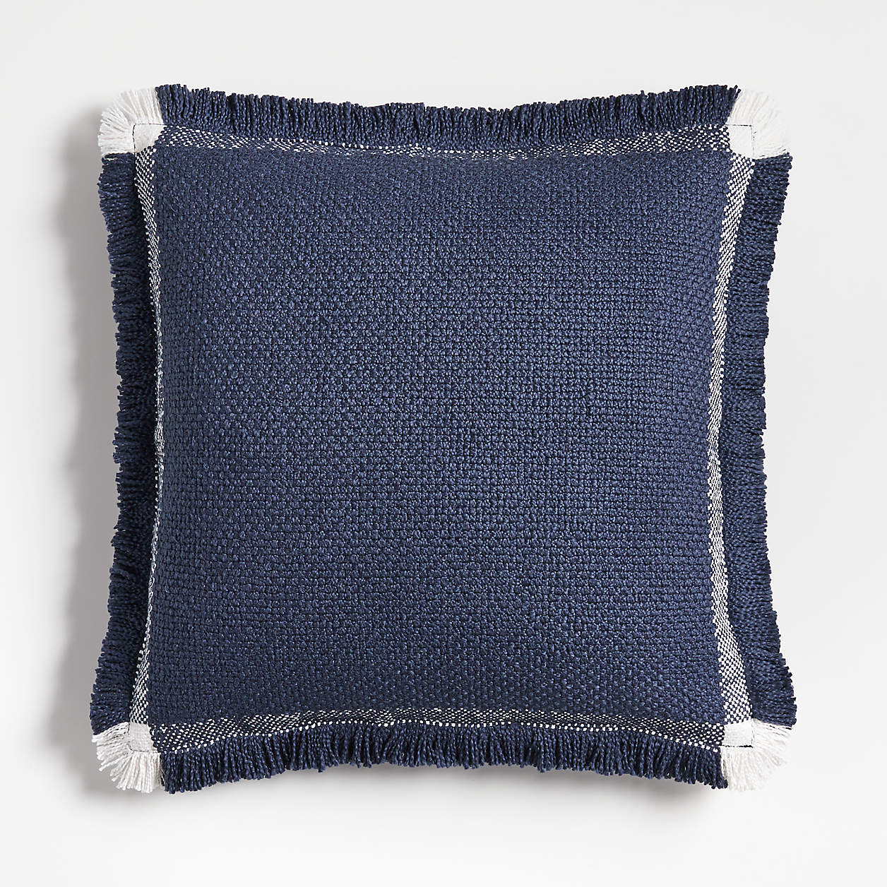 Housse de coussin Weekend Arctic ivoire en coton biologique 23"x23"