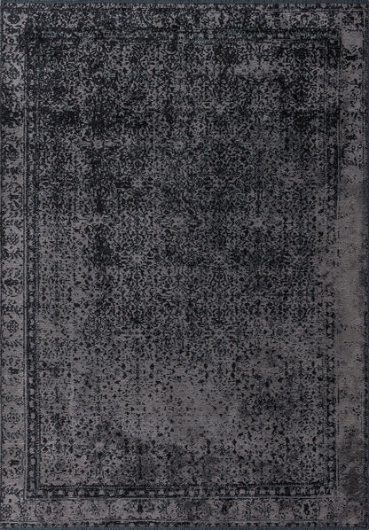Heritage Dark Grey - Black Rug