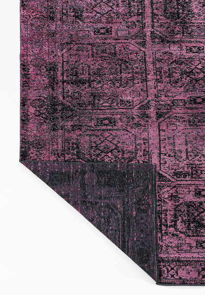 Tile Black - Pink Rug